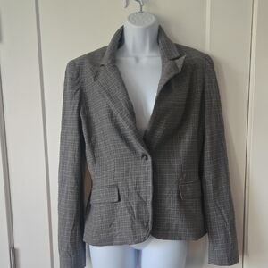 Elie Tahari Gray Plaid Women's Blazer